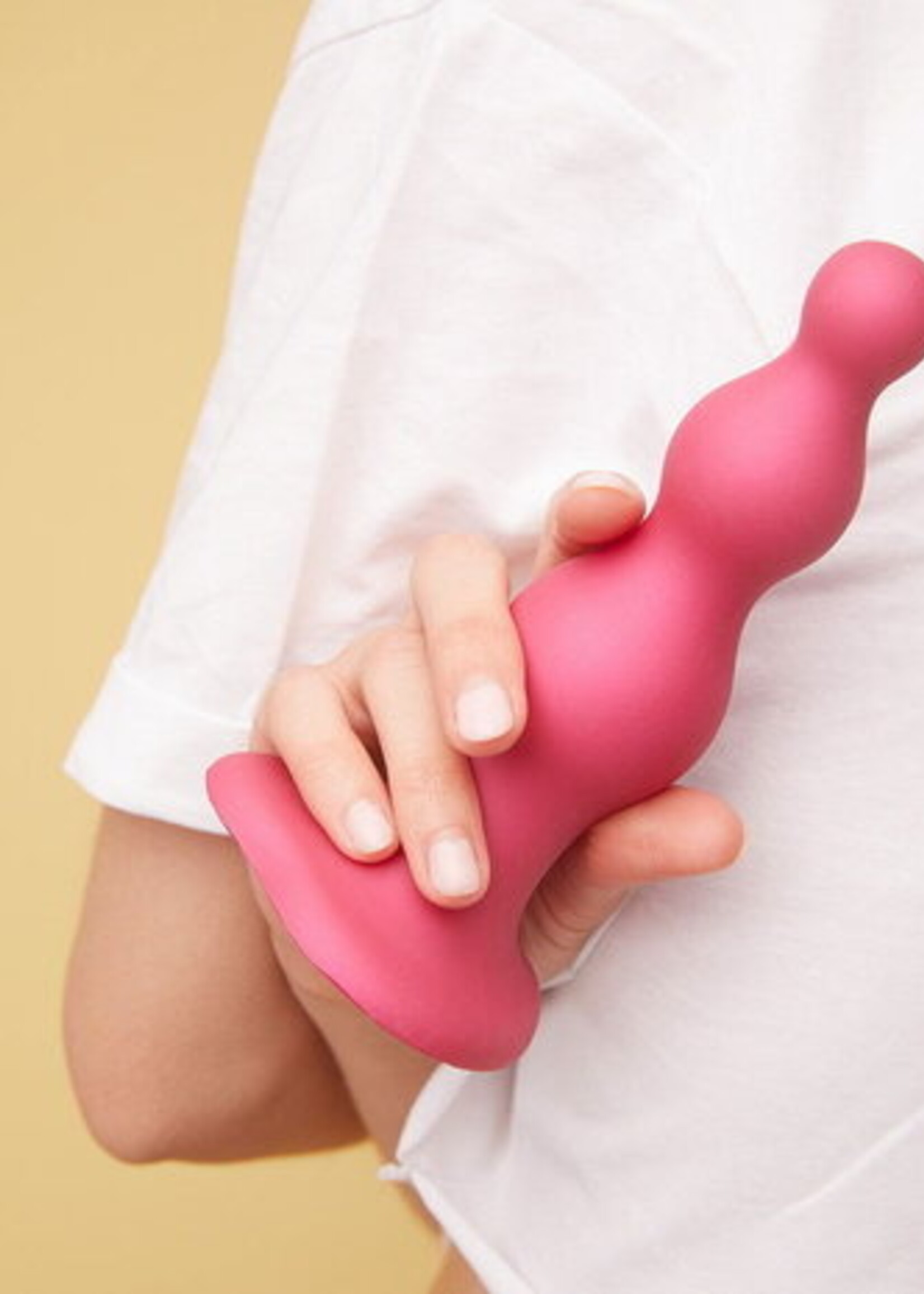 Strap-On-Me Gode Plug Perles - Taille XXL - Ø2.8 / 4.05 / 5.2 x 18 cm