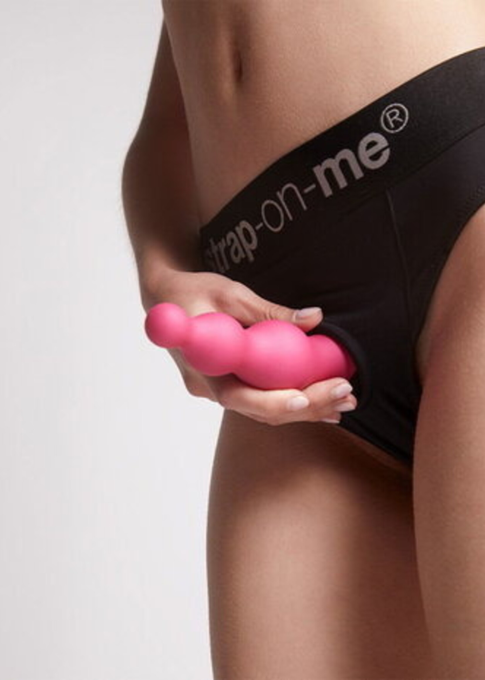 Strap-On-Me Gode Plug Perles - Taille XXL - Ø2.8 / 4.05 / 5.2 x 18 cm