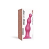 Strap-On-Me Dildo Plug met Kralen XXL - Strap-On Dildo 16,8 cm Ø 2,8-5,2 cm