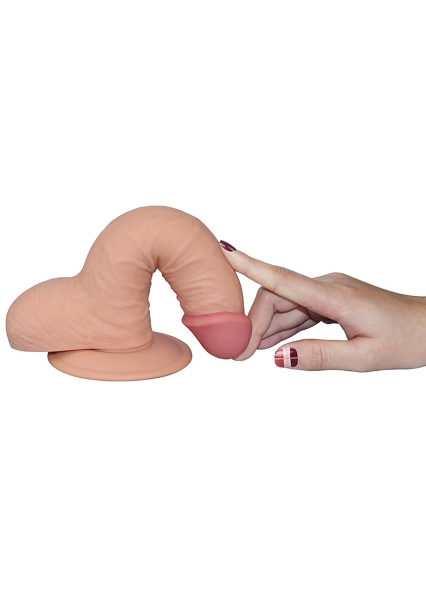 LoveToy The Ultra Soft Dude 19 cm - Realistischer Dildo 19 cm Ø 4,5 cm
