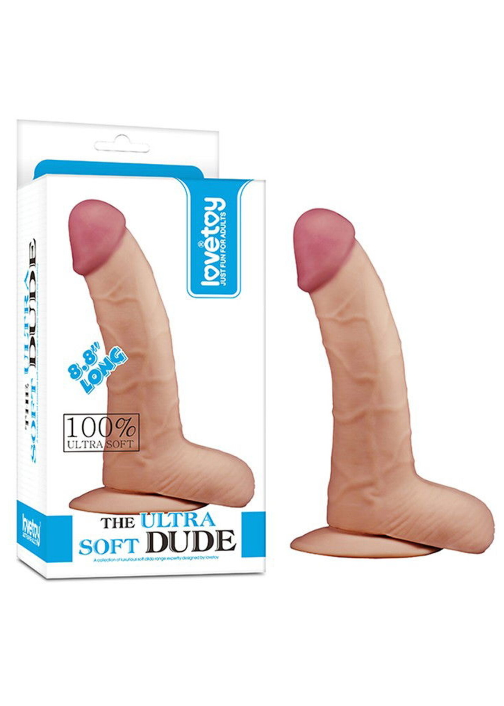 LoveToy The Ultra Soft Dude 22 cm - Realistischer Dildo 22,5 cm Ø 4,7 cm