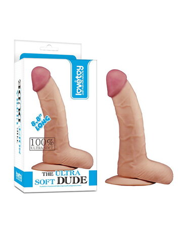 LoveToy The Ultra Soft Dude 22 cm - Realistischer Dildo 22,5 cm Ø 4,7 cm