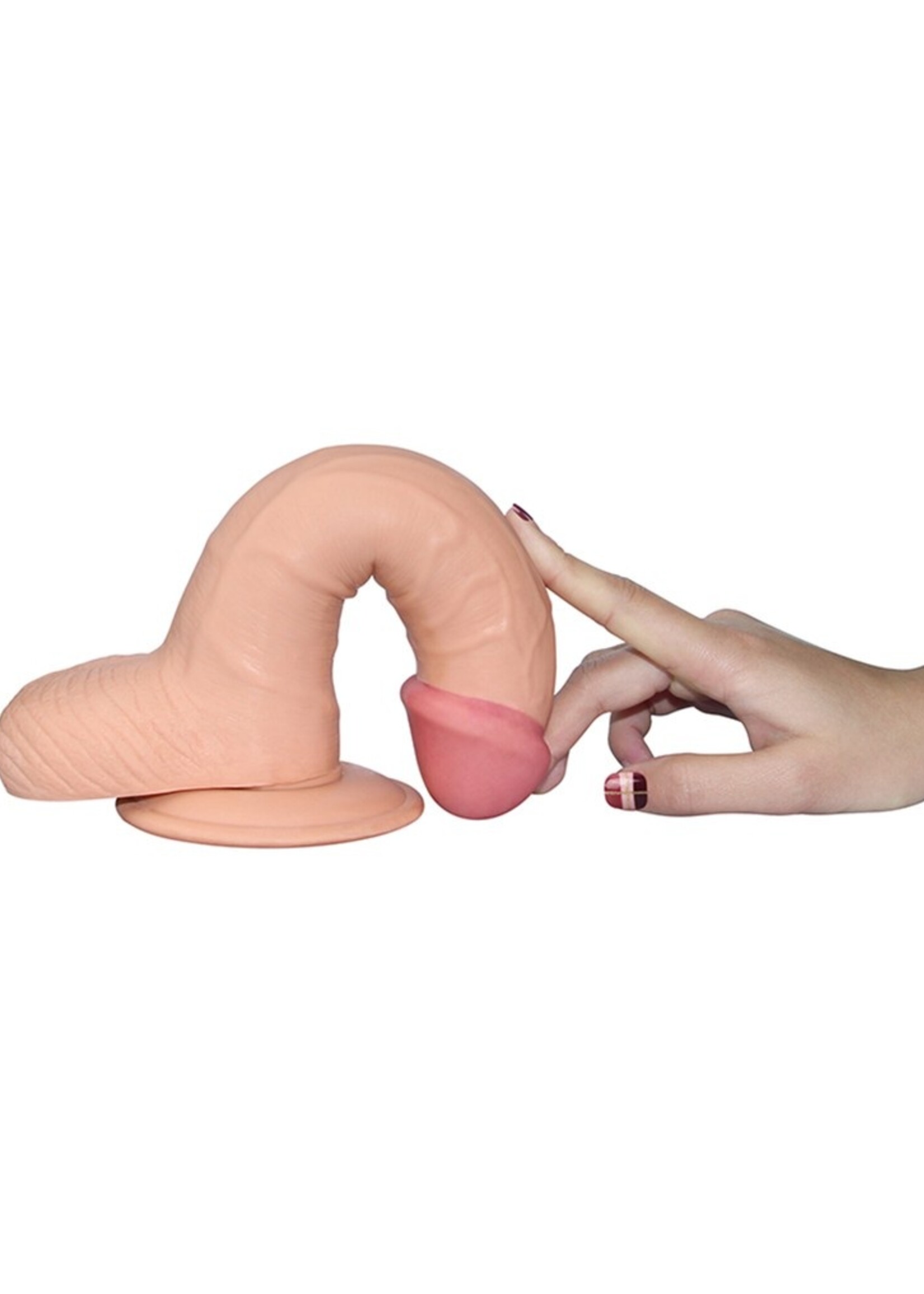 LoveToy The Ultra Soft Dude 22 cm - Realistischer Dildo 22,5 cm Ø 4,7 cm
