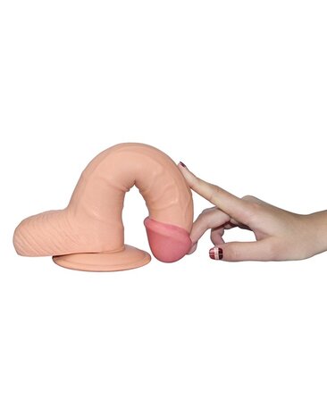 LoveToy De Ultra Soft Dude 22 cm - Realistische dildo 22,5 cm Ø 4,7 cm