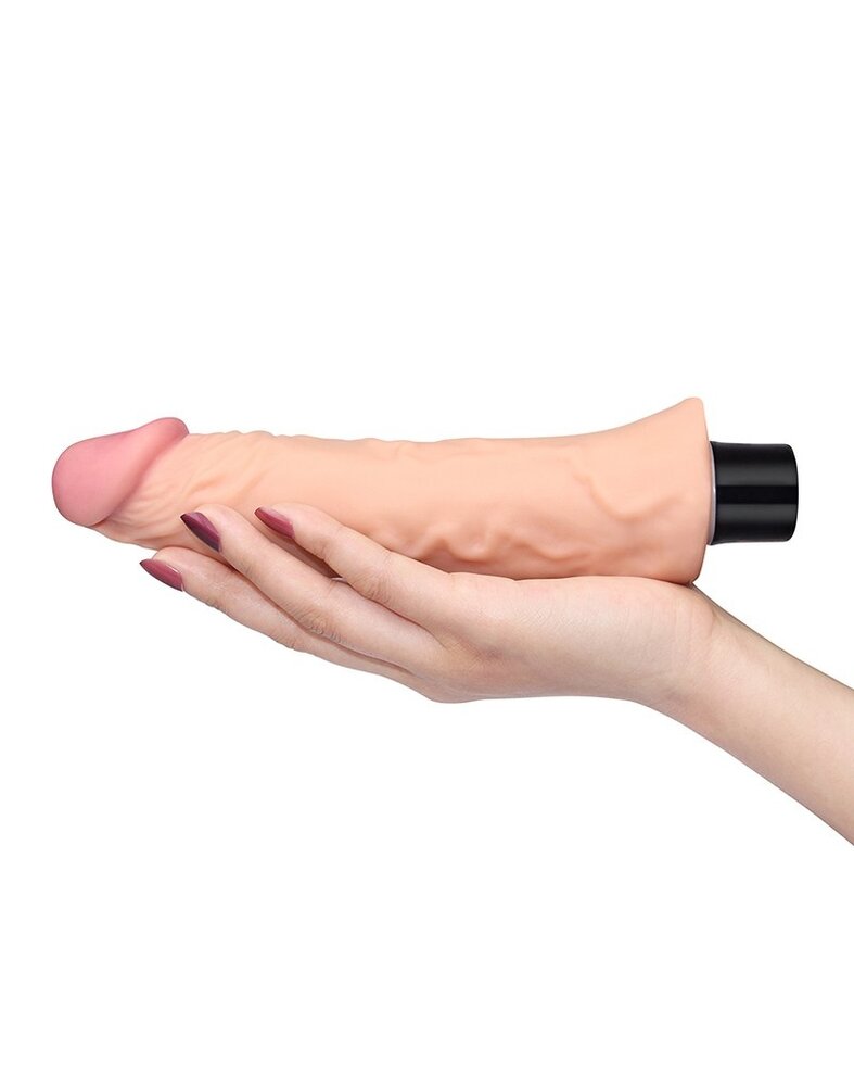 LoveToy Vibrerende Real Softee 20 cm - Klassieke vibrator LoveToy Vibrerende Real Softee 20 cm - Klassieke vibrator