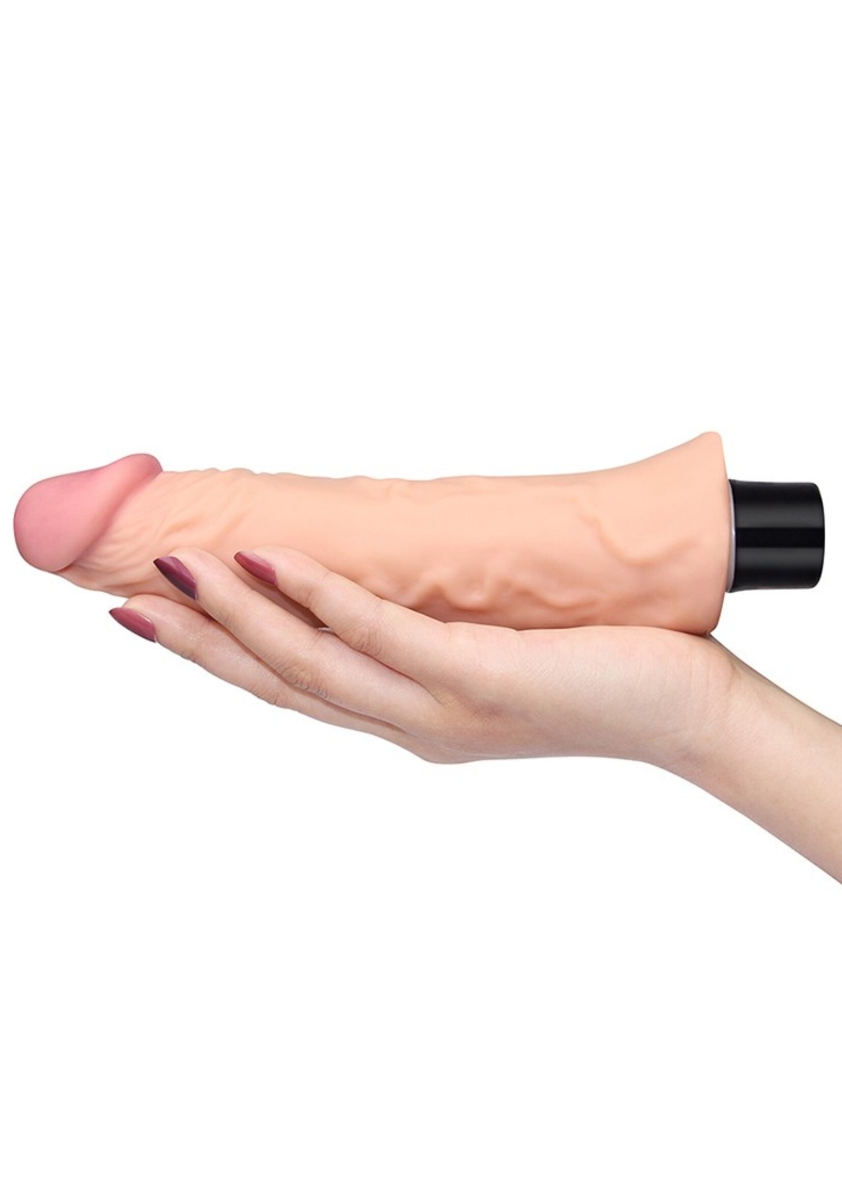 LoveToy Vibrating Real Softee 8" / 20 cm - Gode vibrant réaliste - Nude