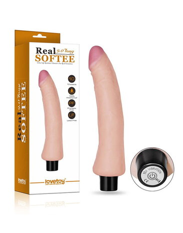 LoveToy Vibrating Real Softee 23 cm - Klassischer Vibrator