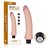 LoveToy Vibrating Real Softee 23 cm - Gode vibrant réaliste - Nude