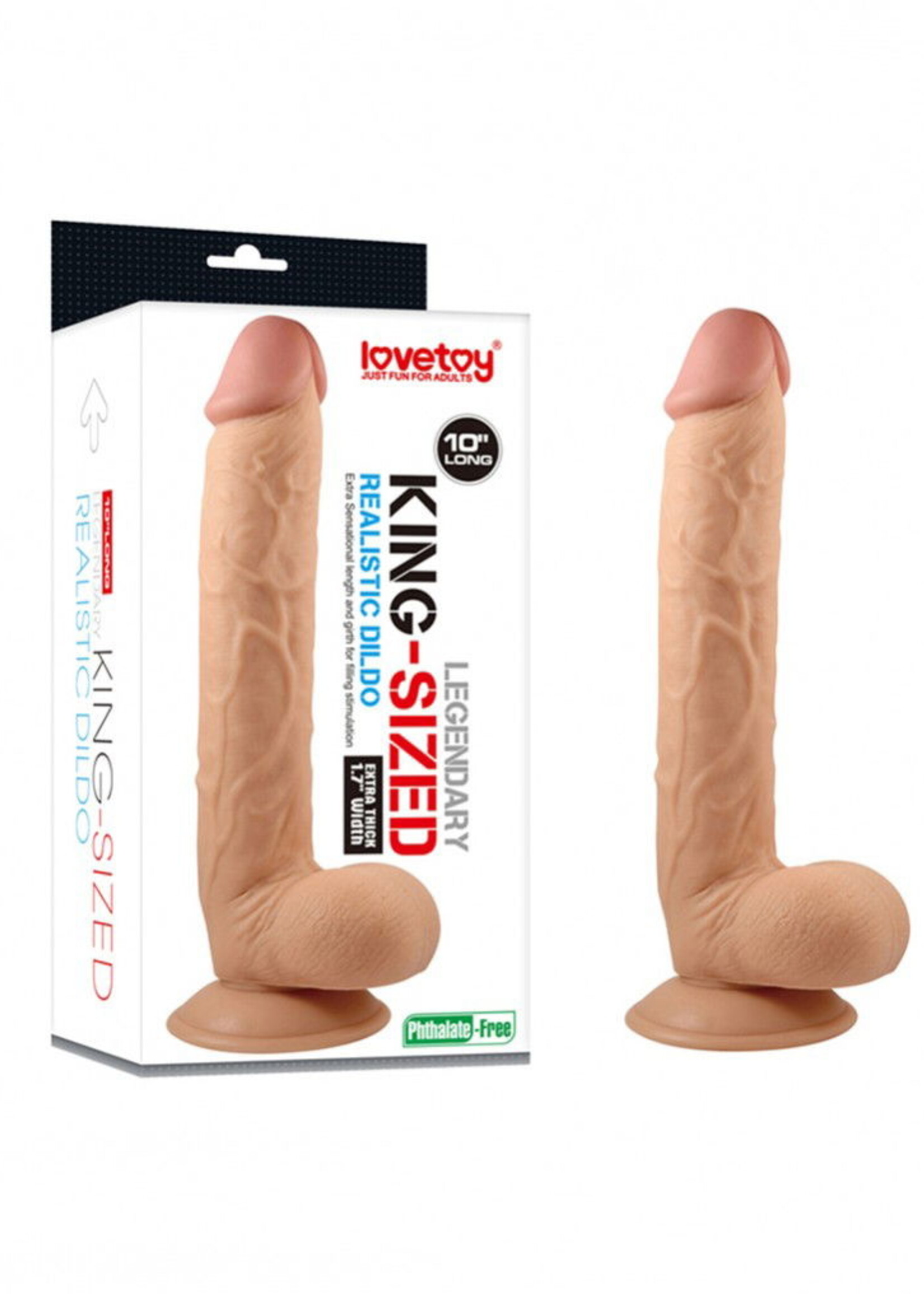 LoveToy King-Size-Dildo - Anal Dildo 25,5 cm Ø 4,5 cm
