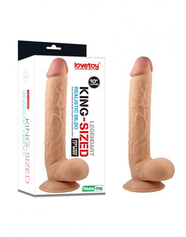 LoveToy Gode géant 25,4 cm - Gode réaliste - Nu