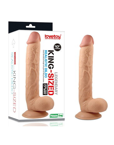 LoveToy Gode géant 25,4 cm - Gode réaliste - Nu