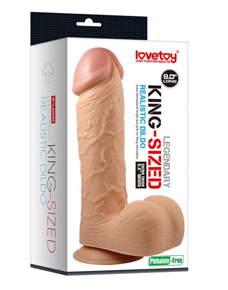LoveToy King-Size-Dildo - Anal Dildo 23 cm Ø 5,5 cm