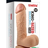 LoveToy Gode géant 23 cm - Gode réaliste - Nu