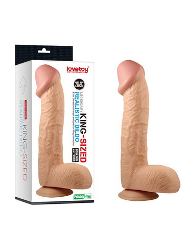 LoveToy Gode King Size 26,7 cm - Gode réaliste - Nu