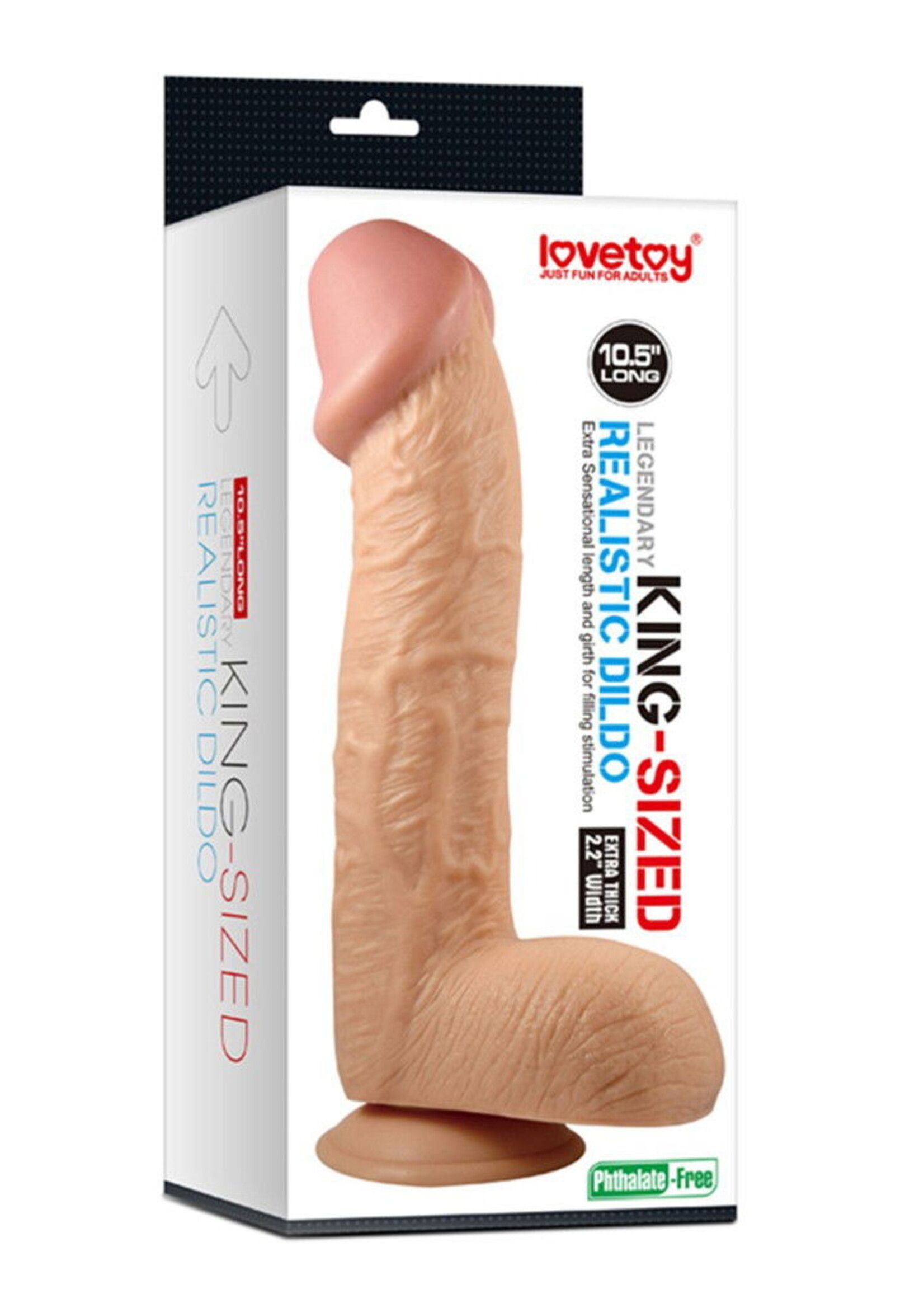 LoveToy King-Sized Dildo - Anal Dildo 26,5 cm Ø 5,5 cm