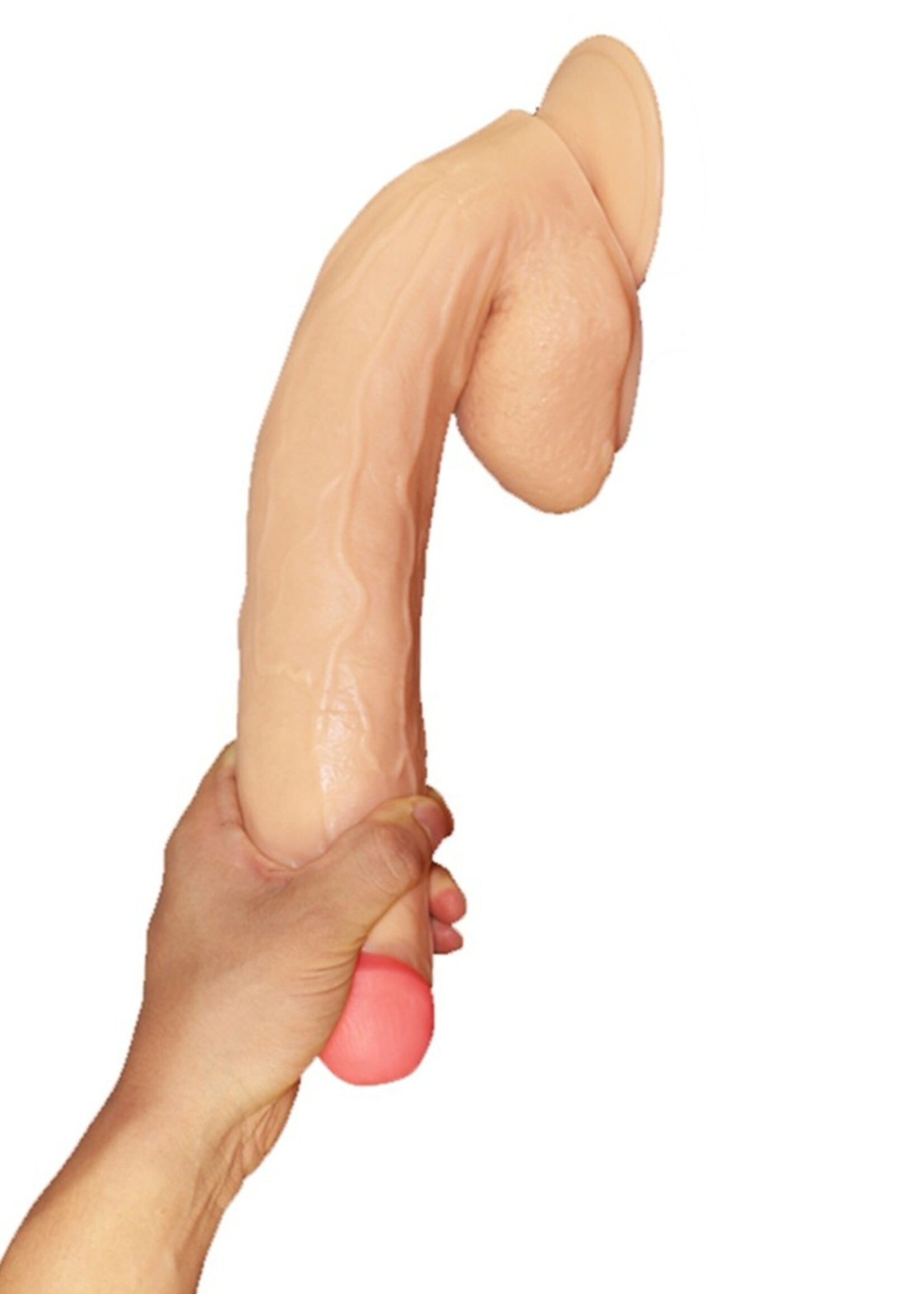LoveToy Gode géant 28 cm - Gode réaliste - Nu