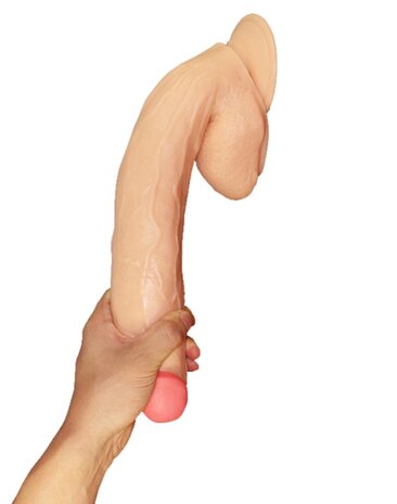 LoveToy Gode géant 28 cm - Gode réaliste - Nu