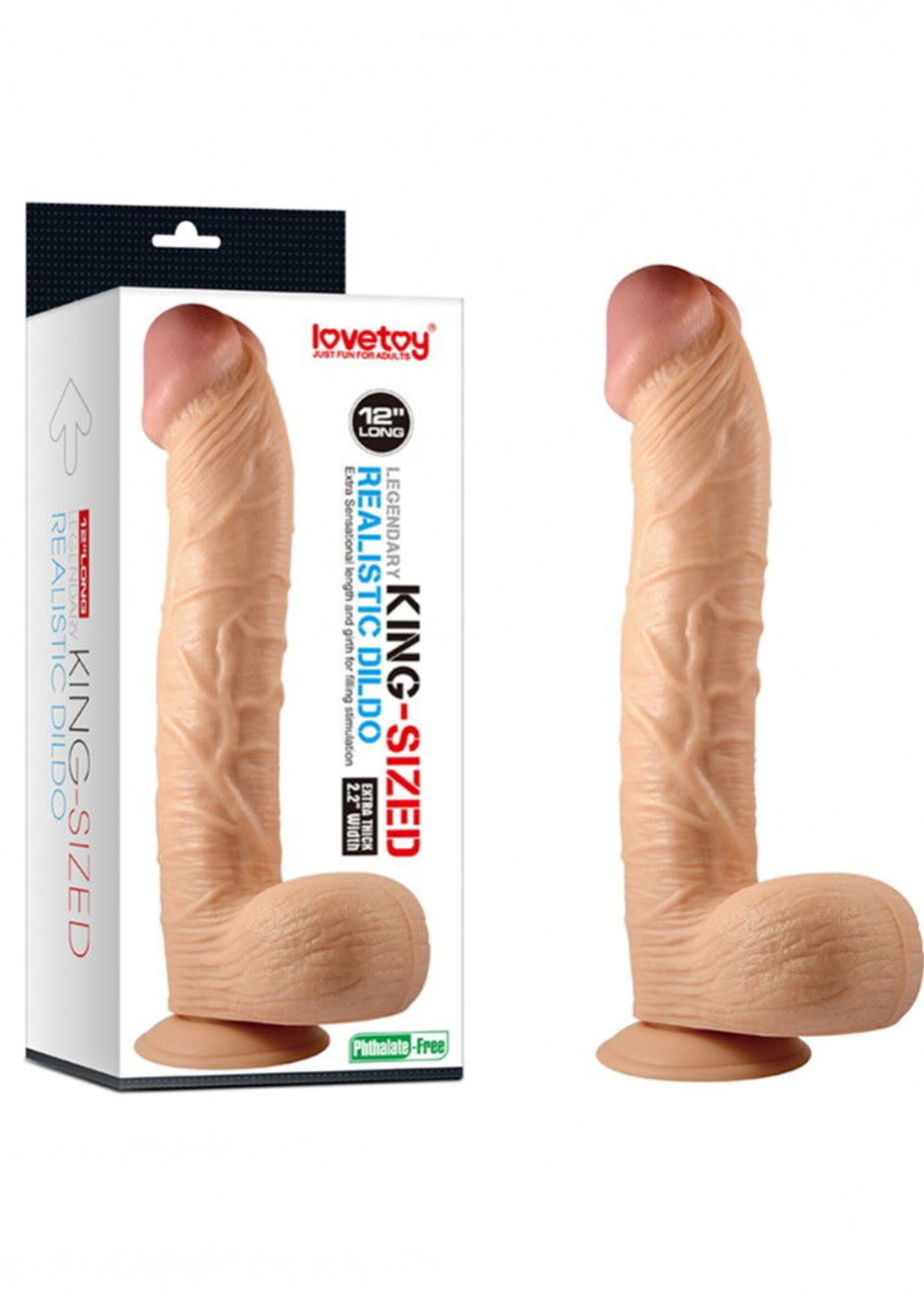 LoveToy King-Size-Dildo - Anal Dildo 30,5 cm Ø 5,5 cm