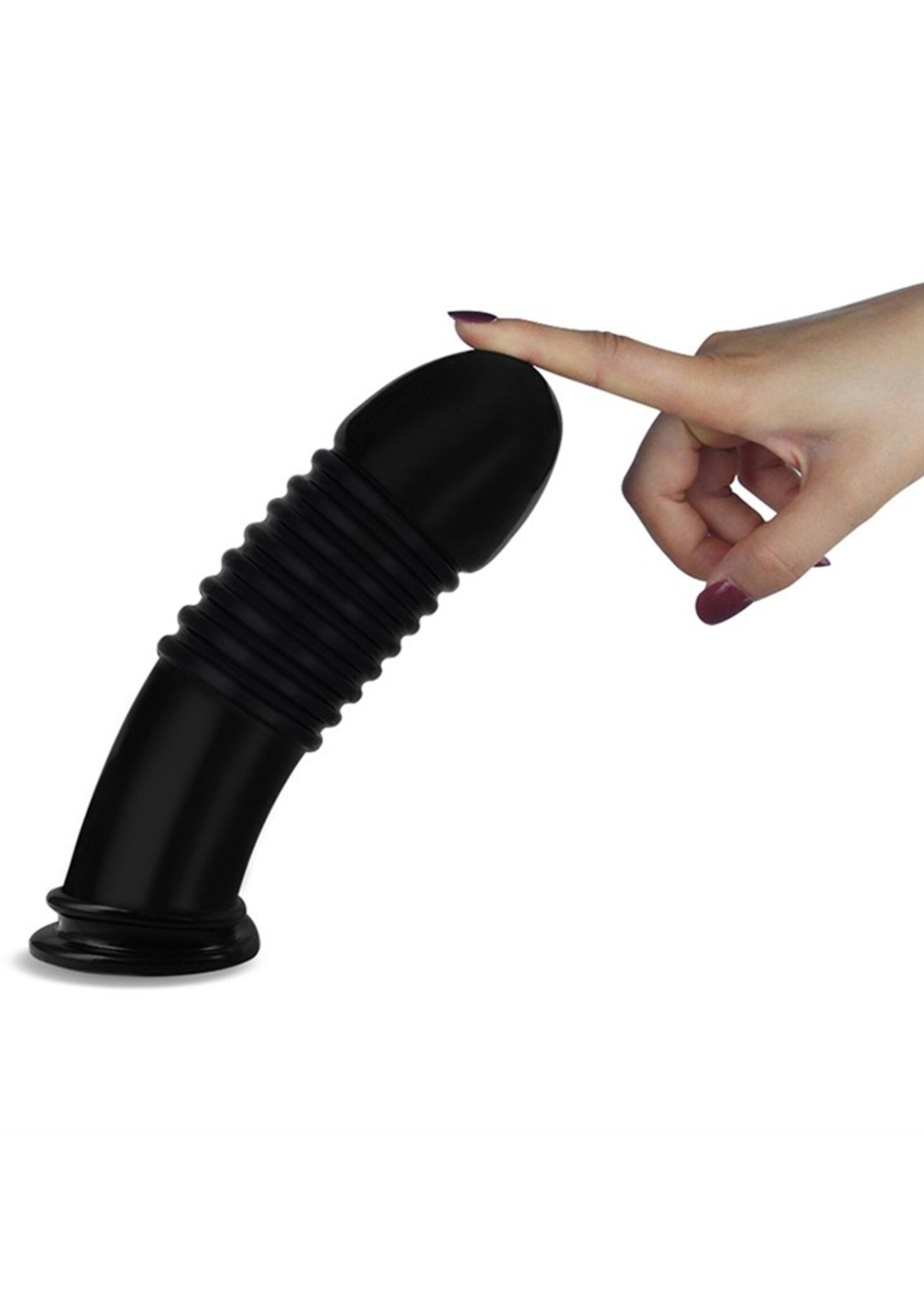 LoveToy Butée anale 20 cm - Plug anal - Noir