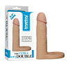 LoveToy Gode double pénétration ultra doux 15 cm - Nude