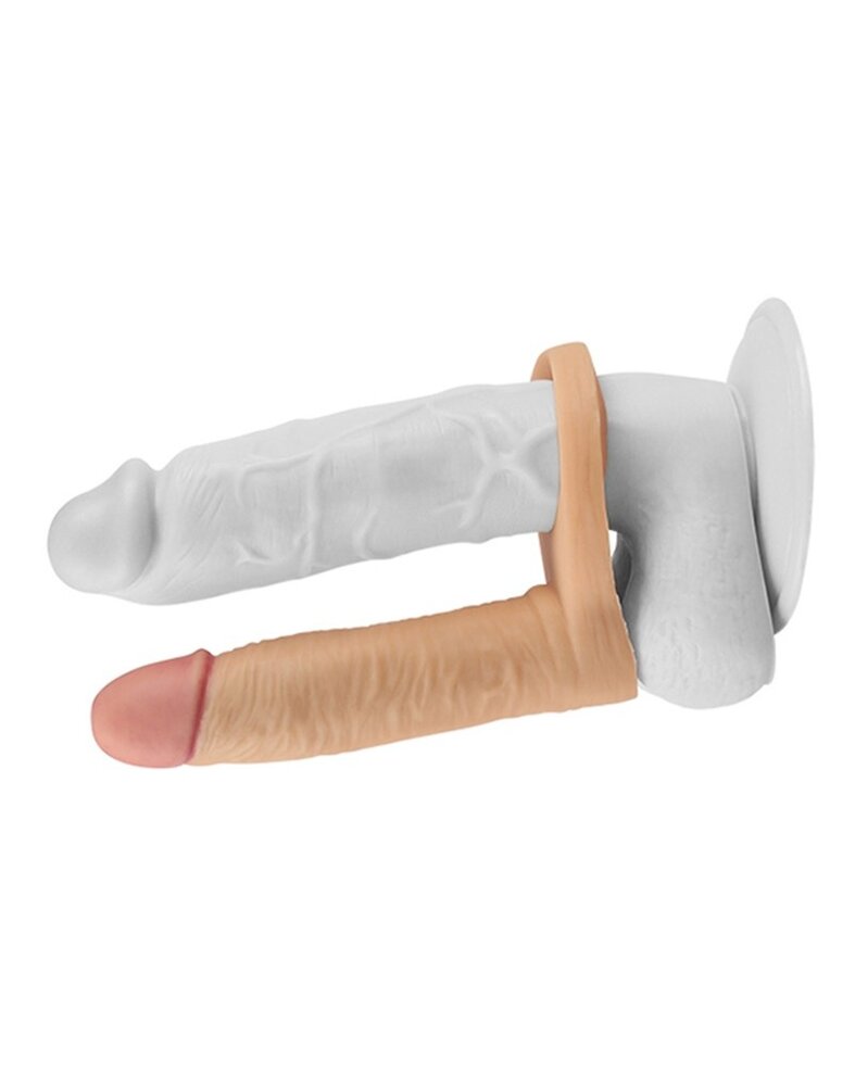 LoveToy Ultraweiches Doppel - Realistischer Dildo 14,7 cm Ø 3,3 cm