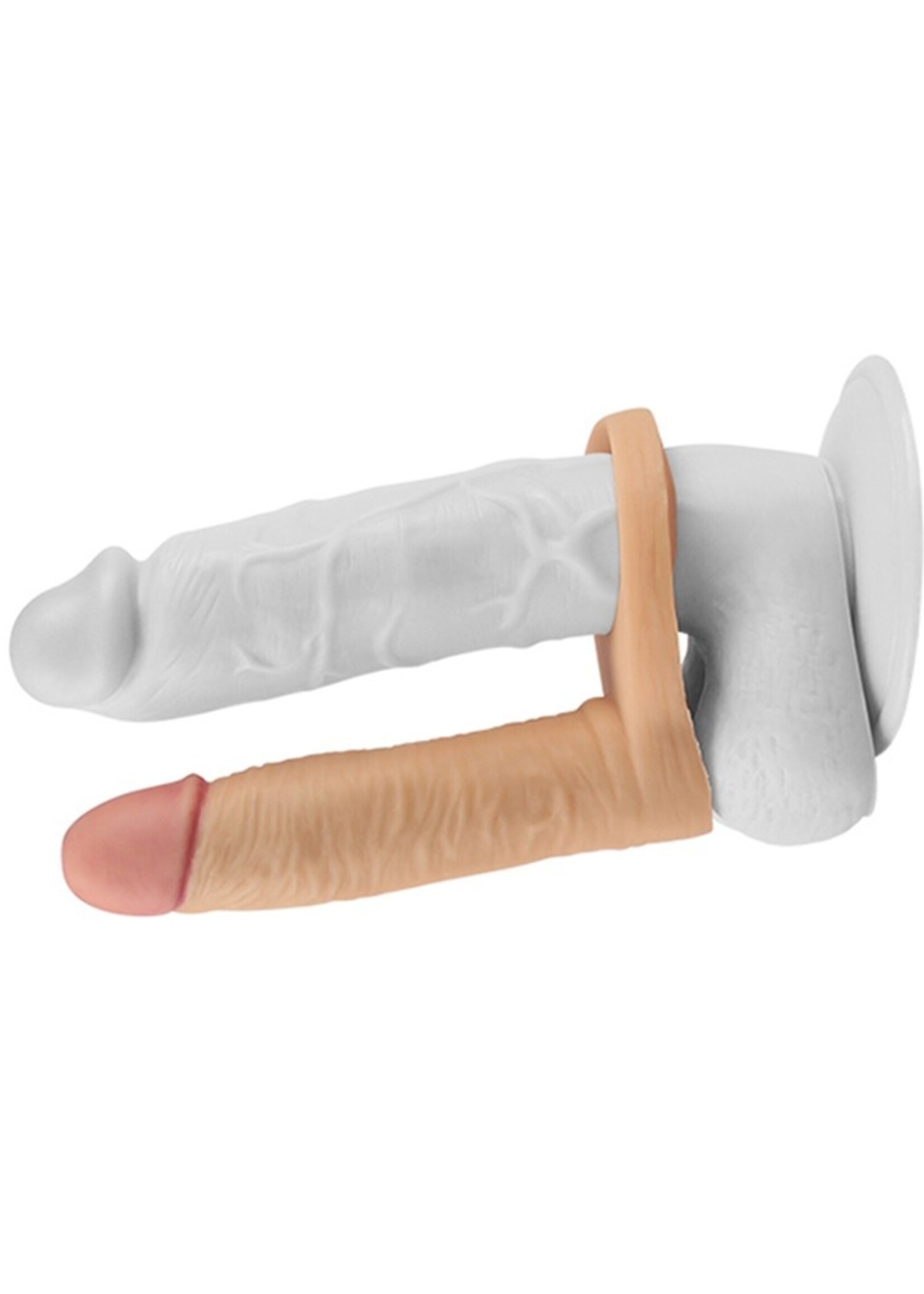 LoveToy Ultraweiches Doppel - Realistischer Dildo 14,7 cm Ø 3,3 cm