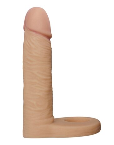 LoveToy Ultrazachte, dubbele, realistische dildo 14,7 cm Ø 3,3 cm