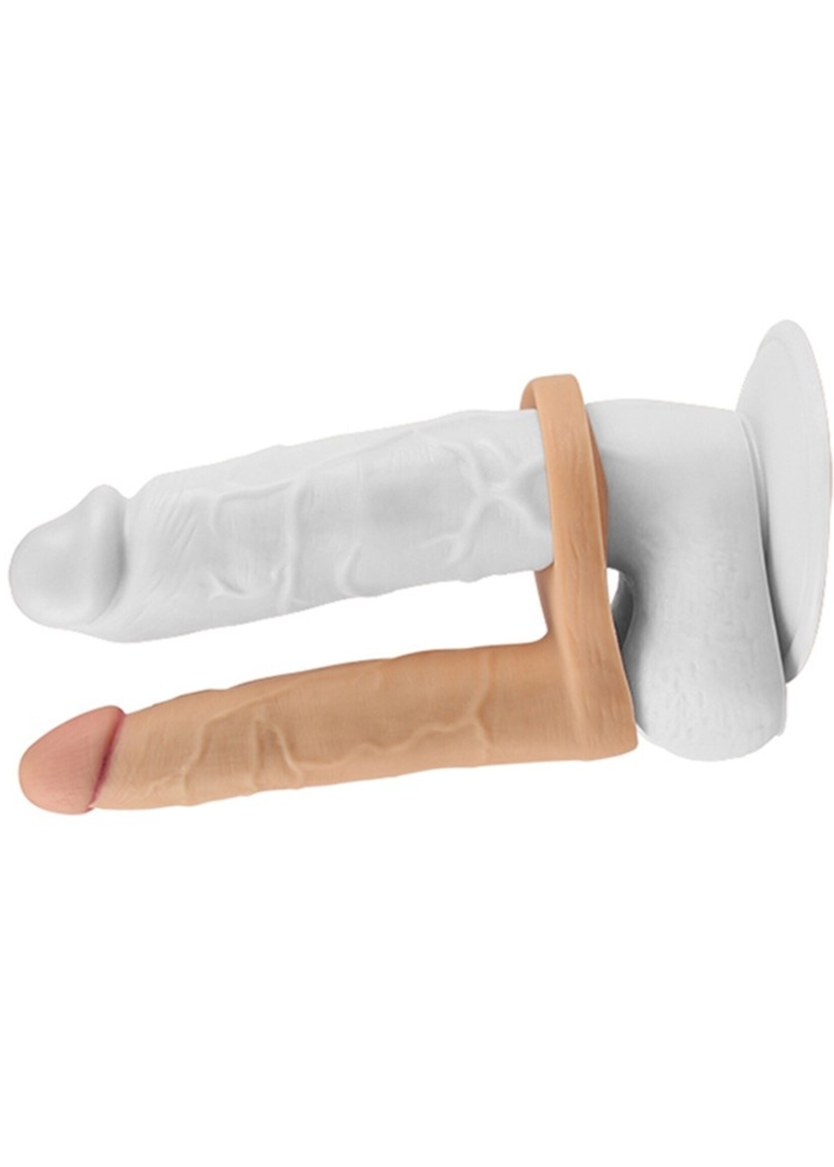 LoveToy Das ultraweiche Doppel - Realistischer Dildo 15,8 cm Ø 2,9 cm