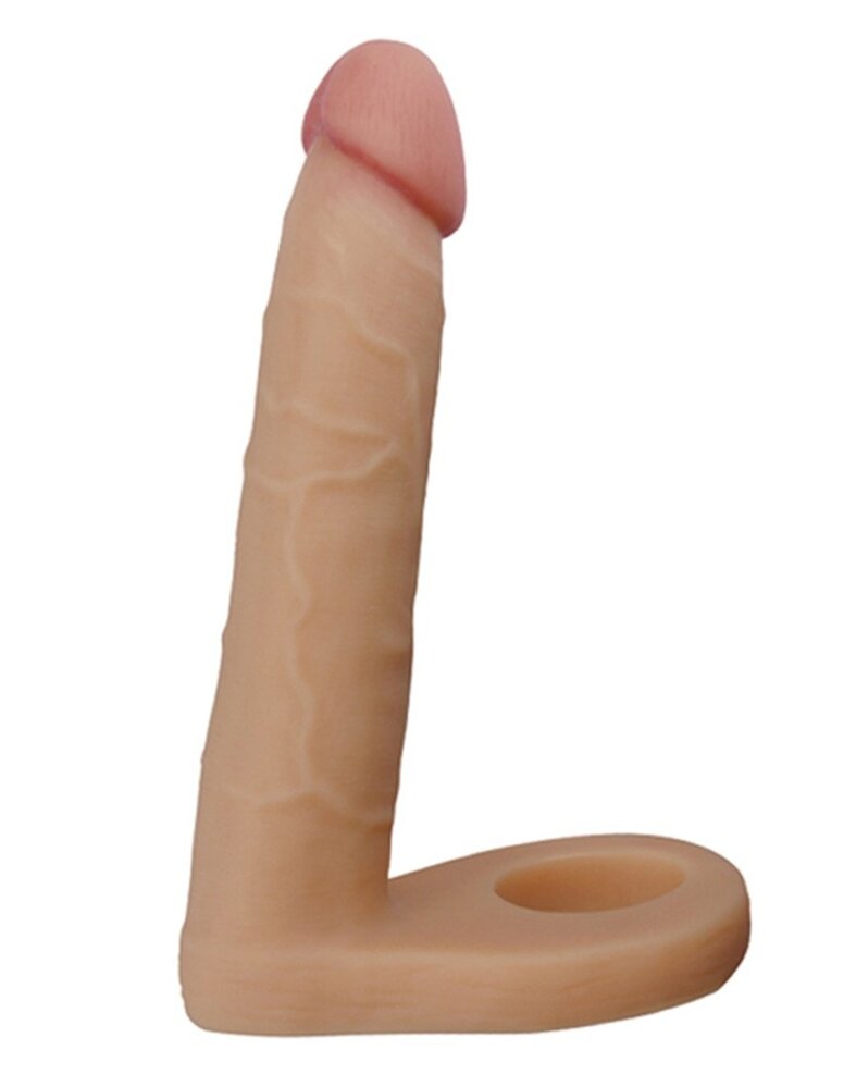 LoveToy De ultrazachte, dubbele, realistische dildo van 15,8 cm Ø 2,9 cm