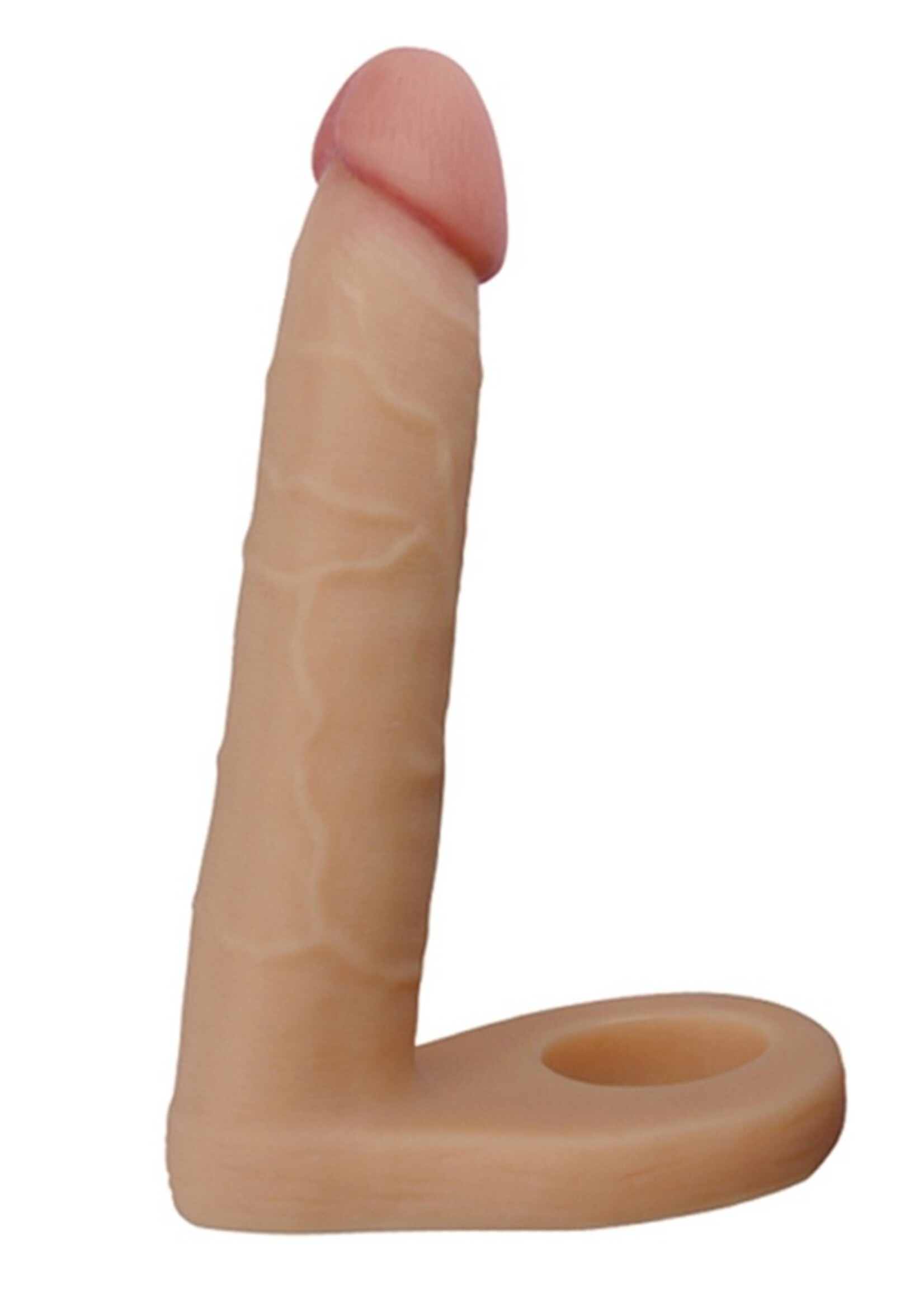 LoveToy De ultrazachte, dubbele, realistische dildo van 15,8 cm Ø 2,9 cm