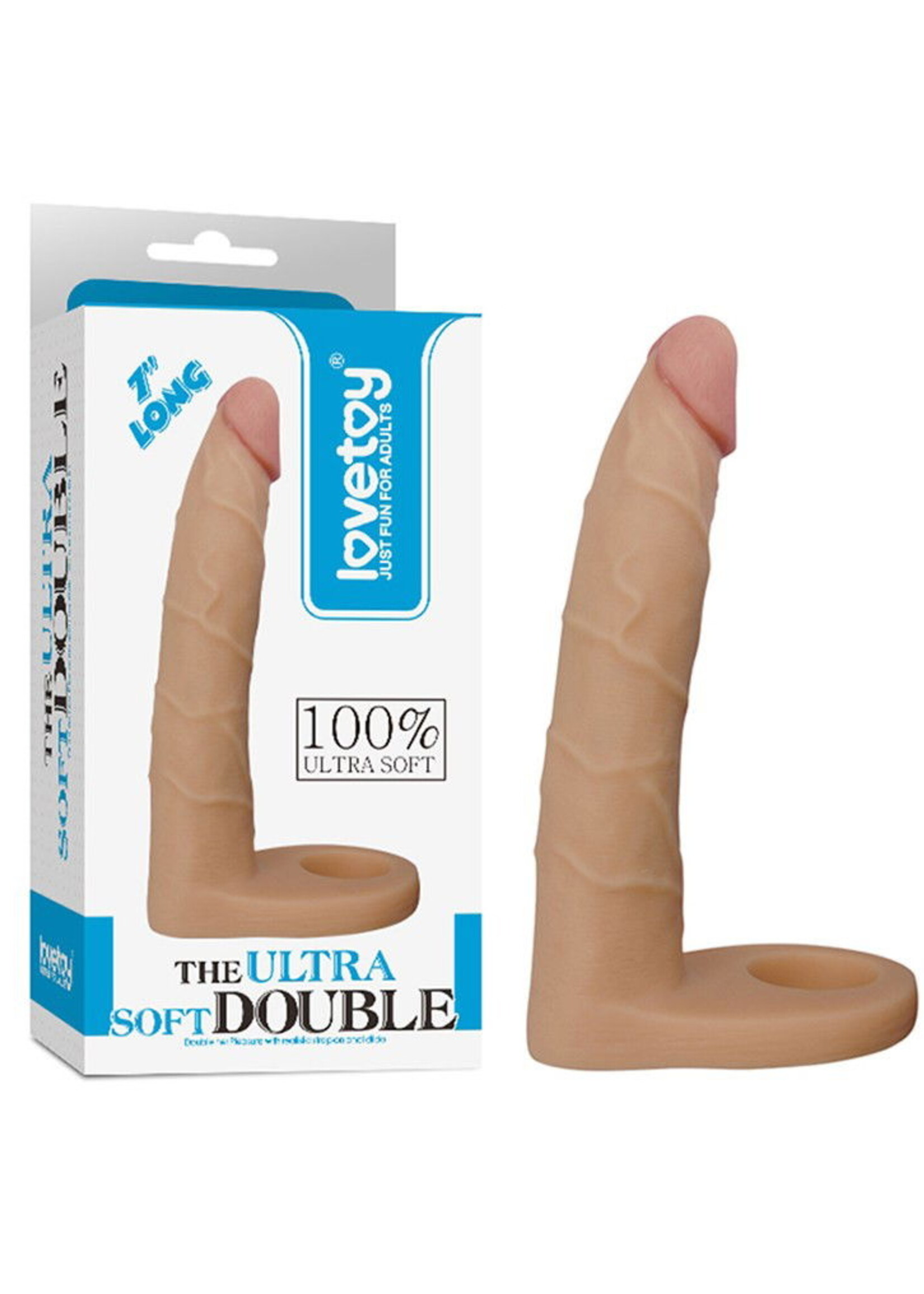 LoveToy Das ultraweiche Doppel - Realistischer Dildo 17,8 cm Ø 3 cm