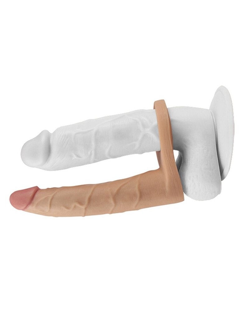 LoveToy LoveToy - Der ultraweiche Doppeldildo 7" / 18 cm - Doppelpenetrationsdildo - Hautfarben LoveToy LoveToy - Der ultraweiche Doppeldildo 7" / 18 cm - Doppelpenetrationsdildo - Hautfarben