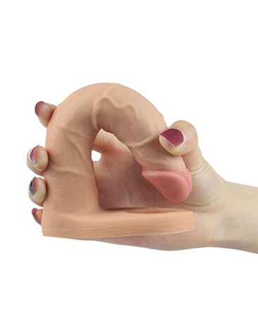 LoveToy LoveToy - Gode double pénétration ultra doux 18 cm - Nude LoveToy LoveToy - Gode double pénétration ultra doux 18 cm - Nude