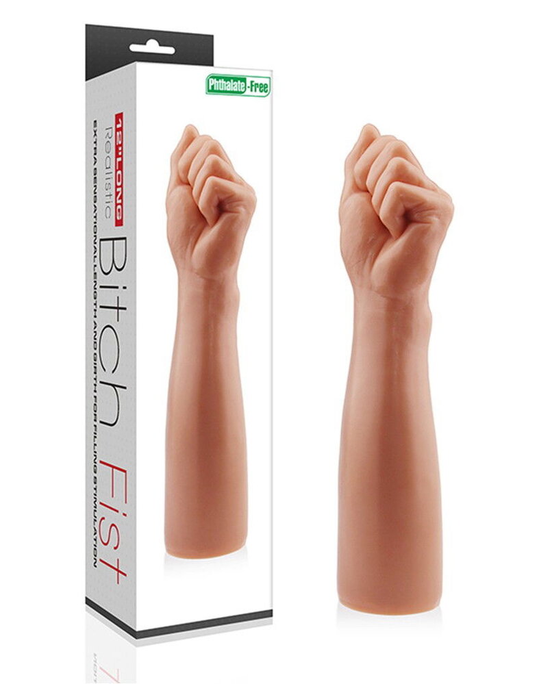 LoveToy King Size Bitch Fist - Dubbele/XXL Dildo 30,5 cm Ø 7,5 cm