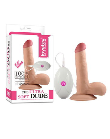 LoveToy Zachte vibrerende anale dildo 17 cm Ø 3,5 cm LoveToy Zachte vibrerende anale dildo 17 cm Ø 3,5 cm