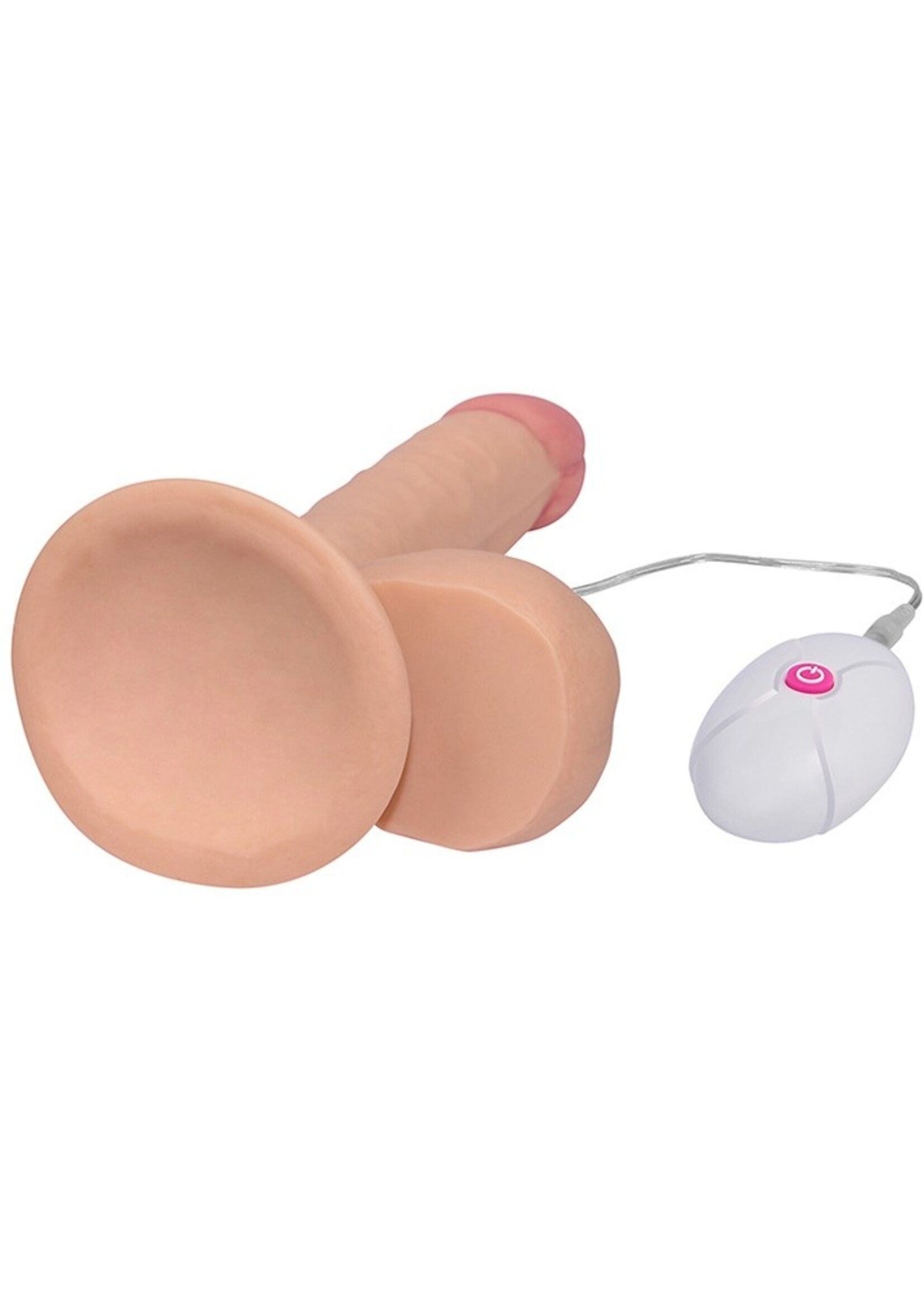 LoveToy Zachte vibrerende anale dildo 17 cm Ø 3,5 cm