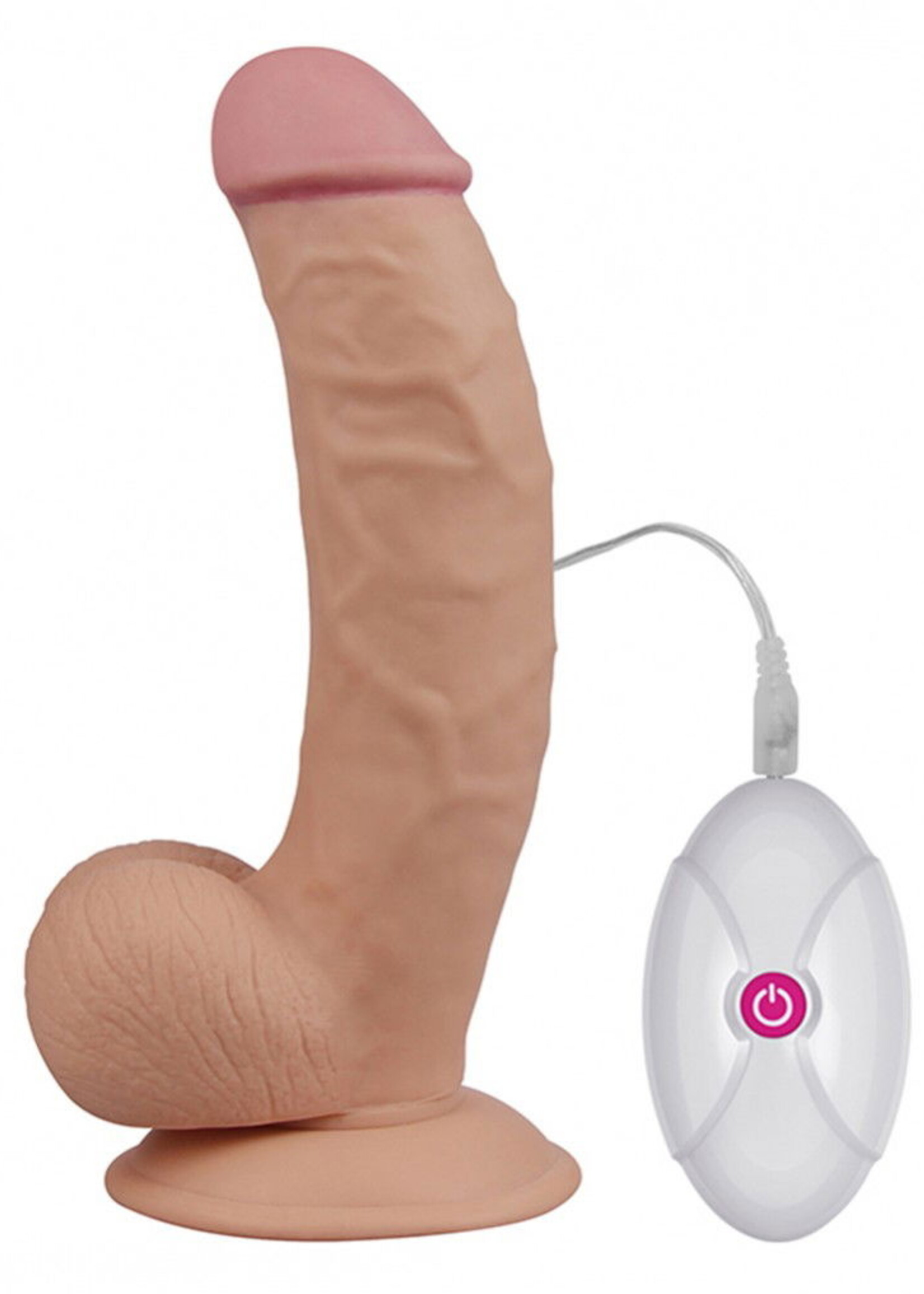 LoveToy Zachte vibrerende anale dildo 20 cm Ø 4,5 cm