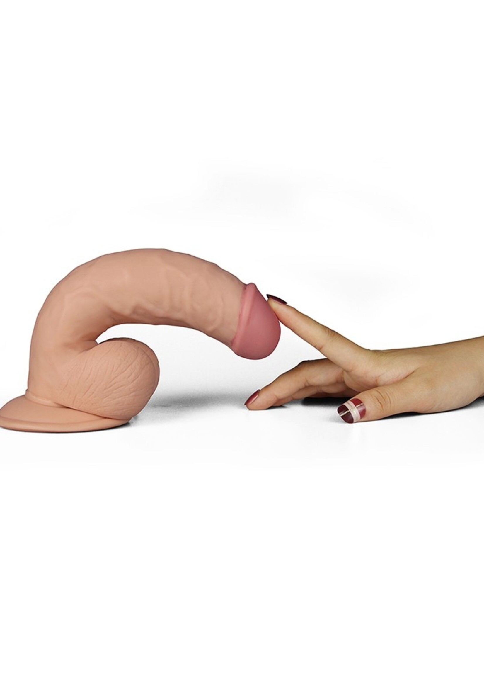 LoveToy Zachte vibrerende anale dildo 20 cm Ø 4,5 cm