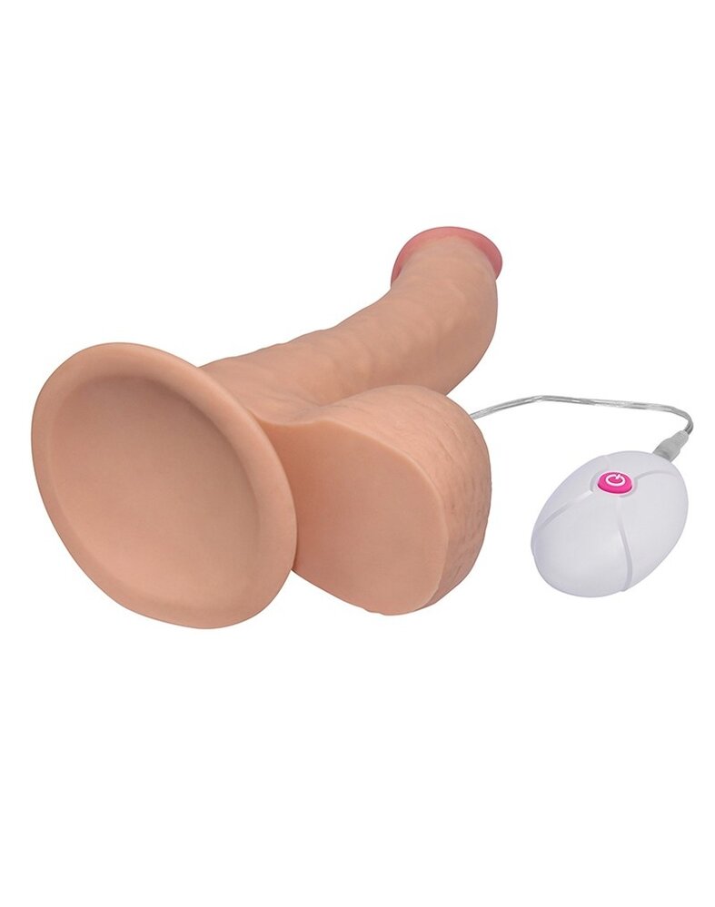 LoveToy Ultra Soft Dude Vibrating - Anal Dildo 21,3 cm Ø 4,5 cm