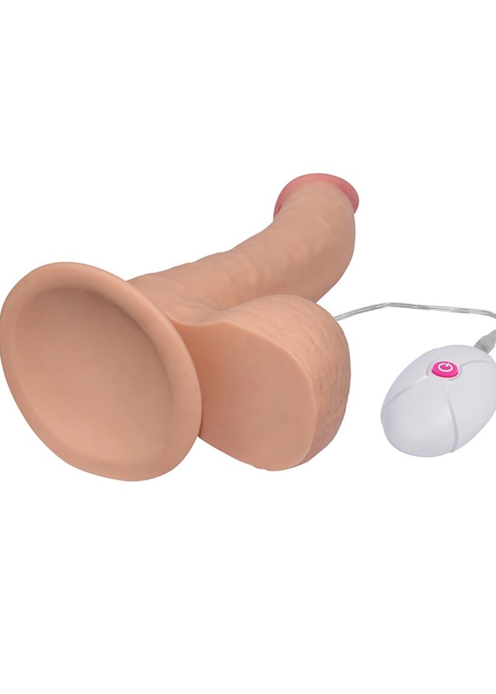 LoveToy Ultra Soft Dude Vibrating - Anal Dildo 21,3 cm Ø 4,5 cm