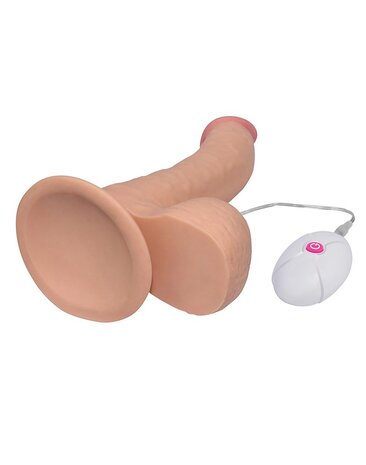 LoveToy Ultra Soft Dude Vibrating - Anal Dildo 21,3 cm Ø 4,5 cm