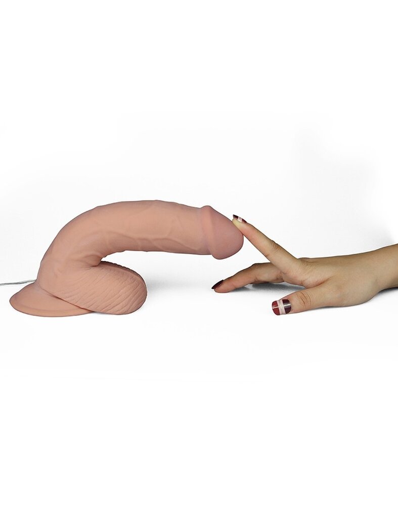 LoveToy Ultra Soft Dude Vibrerende Anale Dildo 21,3 cm Ø 4,5 cm