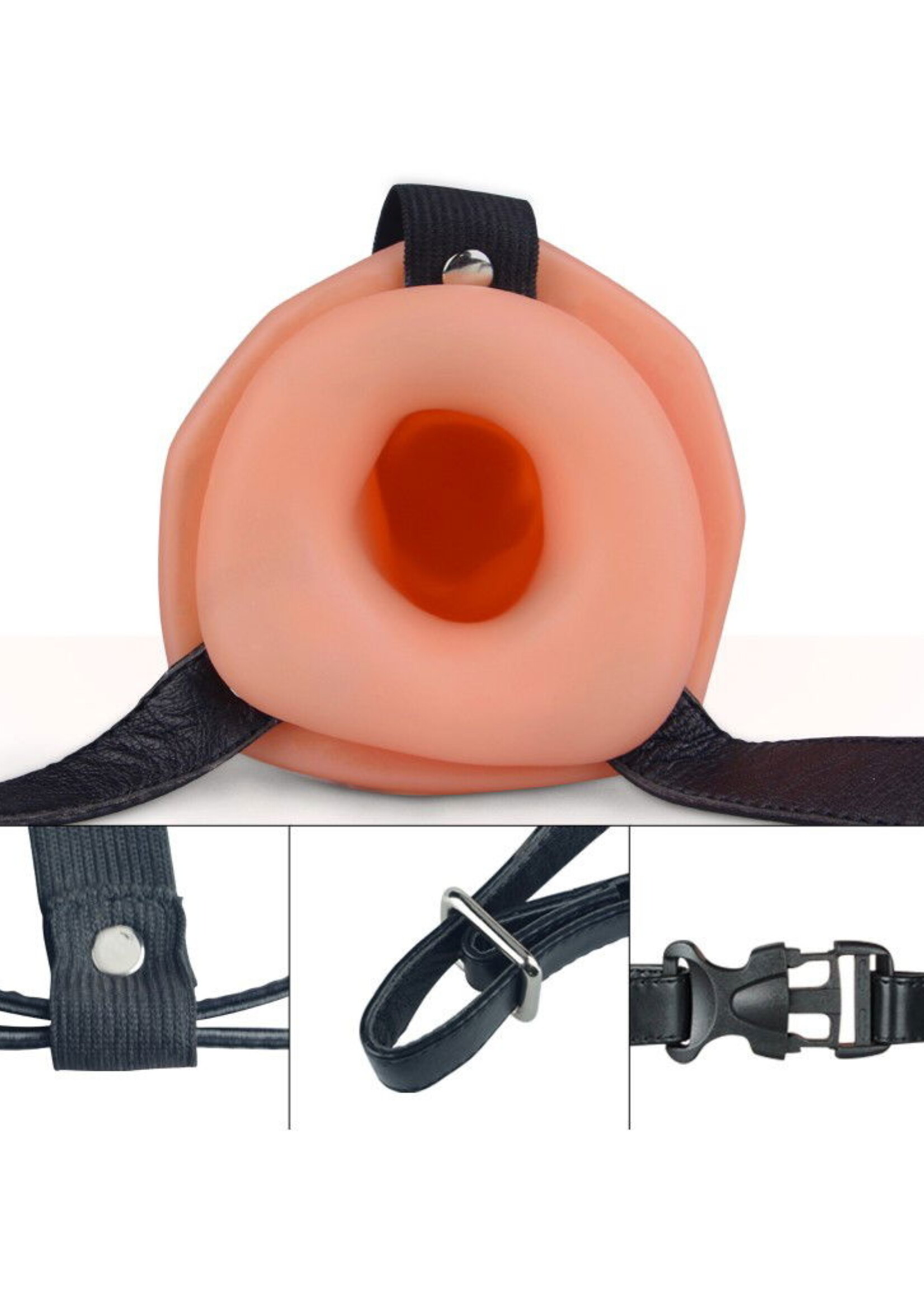 LoveToy Unisex holle strap-on - Strap-on 16,5 cm