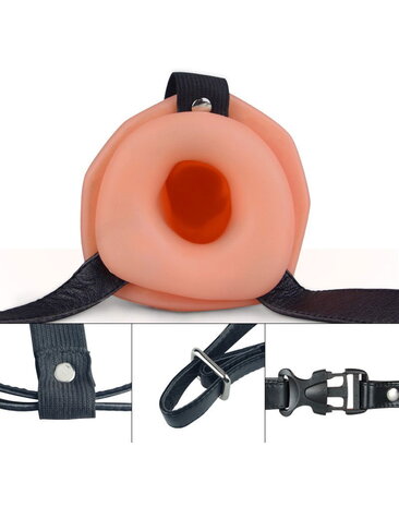 LoveToy Unisex holle strap-on - Strap-on 16,5 cm