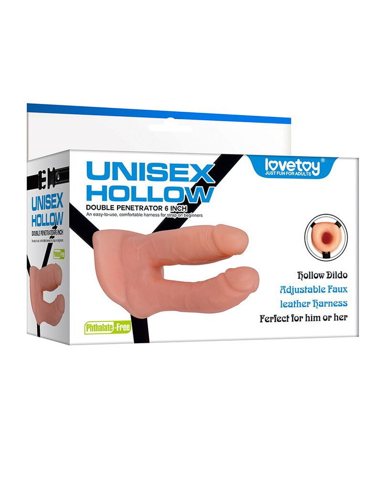 LoveToy Unisex holle strap-on - Strap-on 12,5 cm LoveToy Unisex holle strap-on - Strap-on 12,5 cm