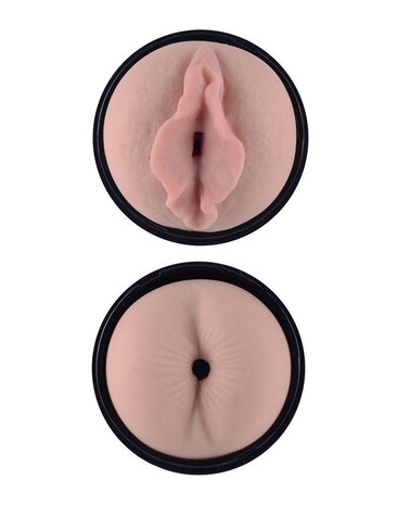 LoveToy Training Master Double Side Stroker - Chatte + Anus - Nu