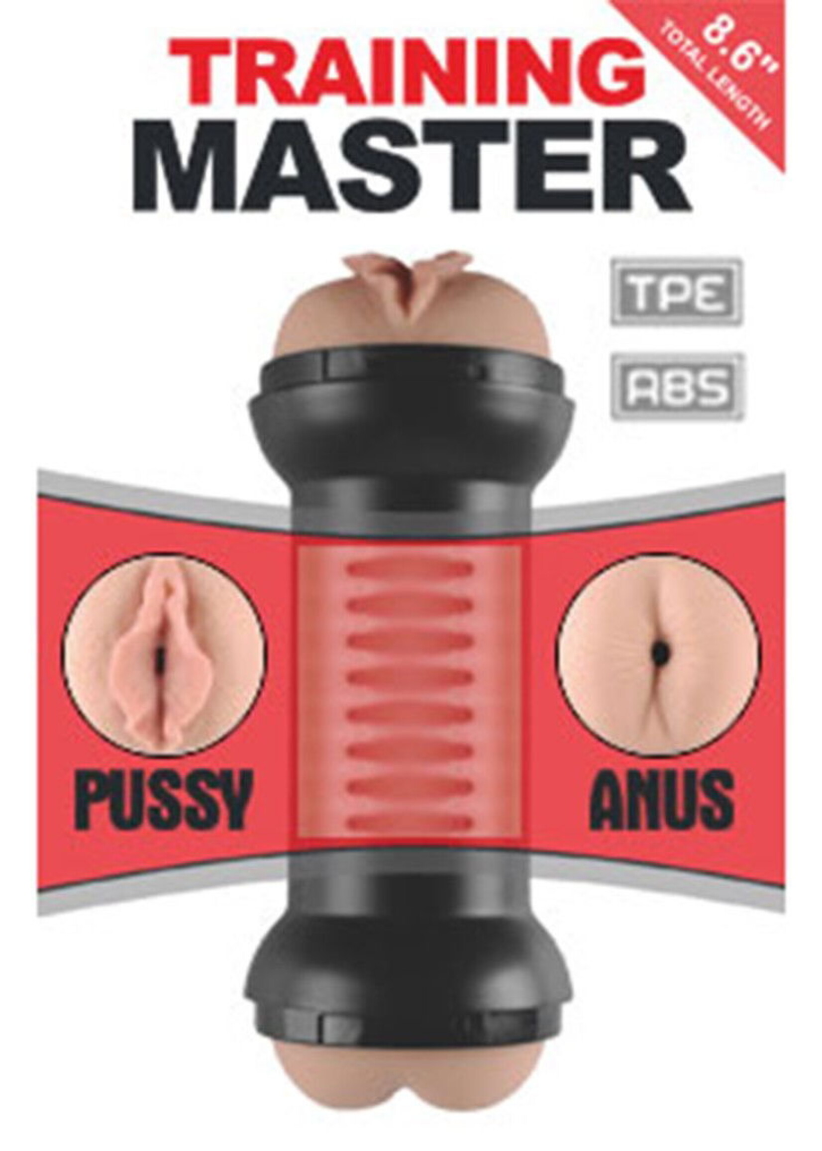 LoveToy Training Master Doppelseitiger Taschenmuschi - Vaginal & Anal