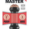 LoveToy Training Master Double Side Stroker - Chatte + Anus - Nu