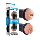 LoveToy Training Master Double Side Stroker-Mouth and Pussy