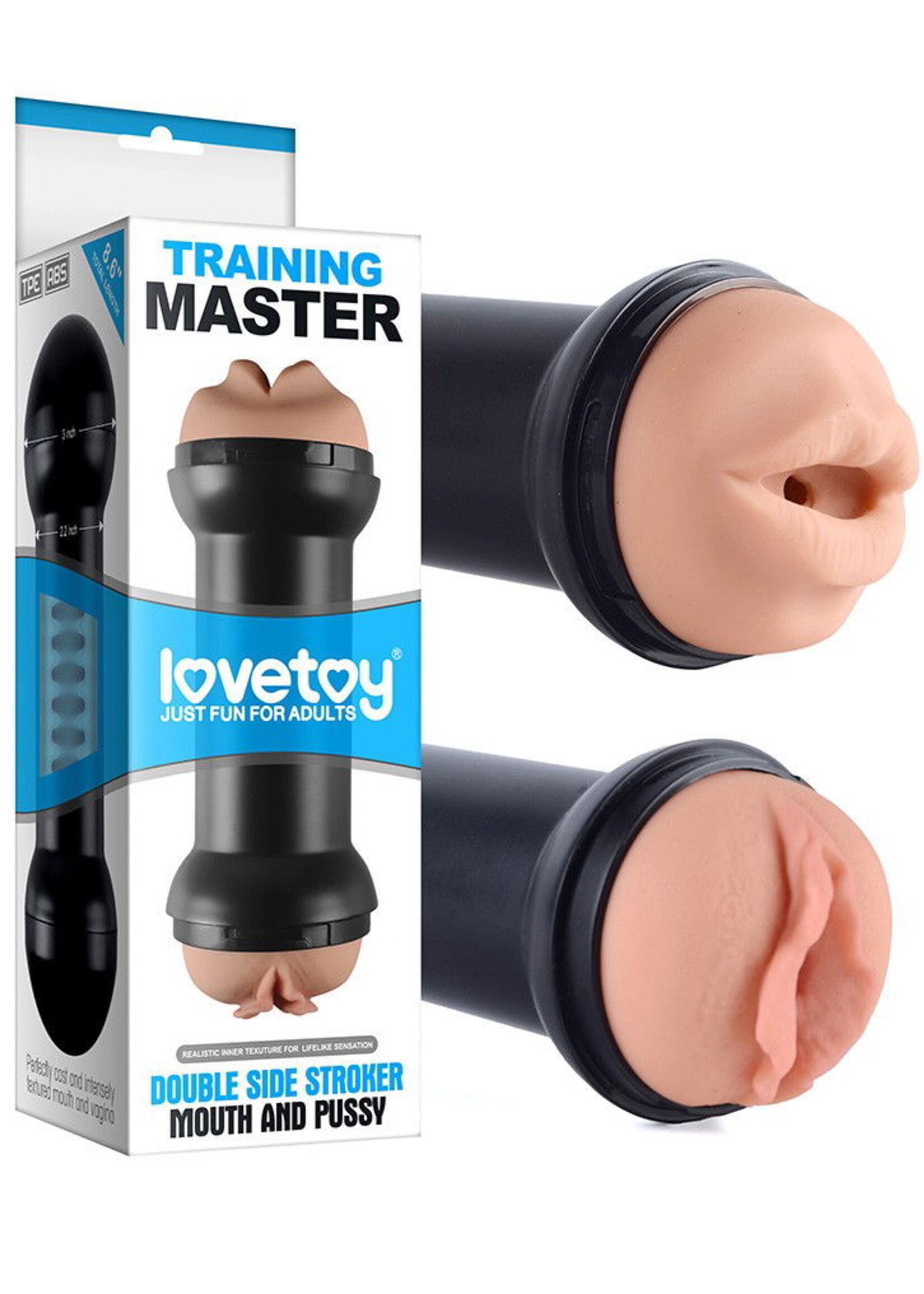 LoveToy Training Master Double Taschenmuschi - Oral & Vaginal